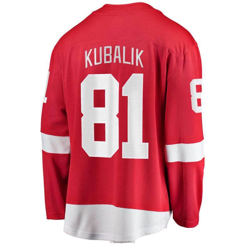 NHL Men Detroit Red Wings Dominik Kubalik Fanatics Branded Red Home Breakaway Player Jersey D002V2196 Clothing