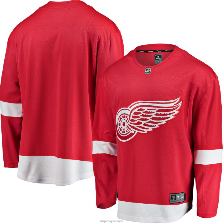 NHL Men Detroit Red Wings Fanatics Branded Red Breakaway Home Jersey D002V422 Clothing