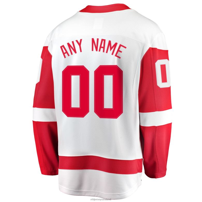 NHL Men Detroit Red Wings Fanatics Branded White Away Breakaway Custom Jersey D002V1382 Clothing