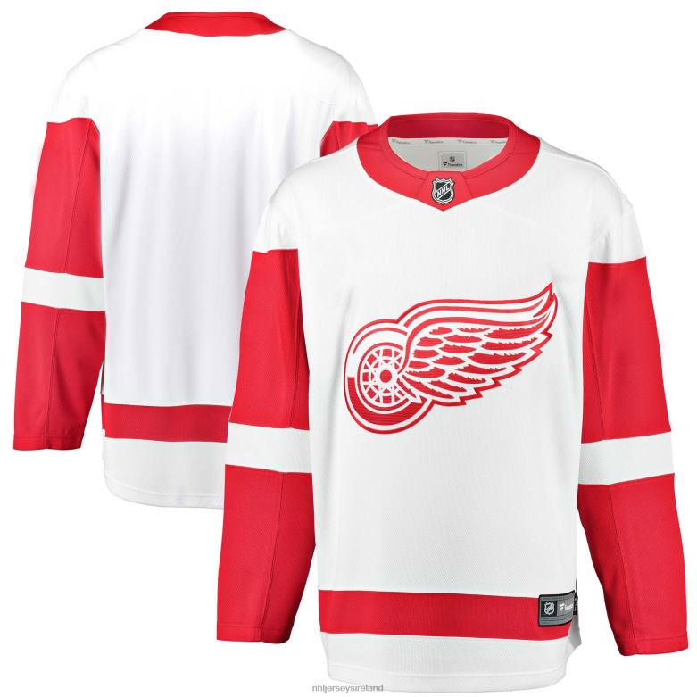 NHL Men Detroit Red Wings Fanatics Branded White Breakaway Away Jersey D002V1172 Clothing