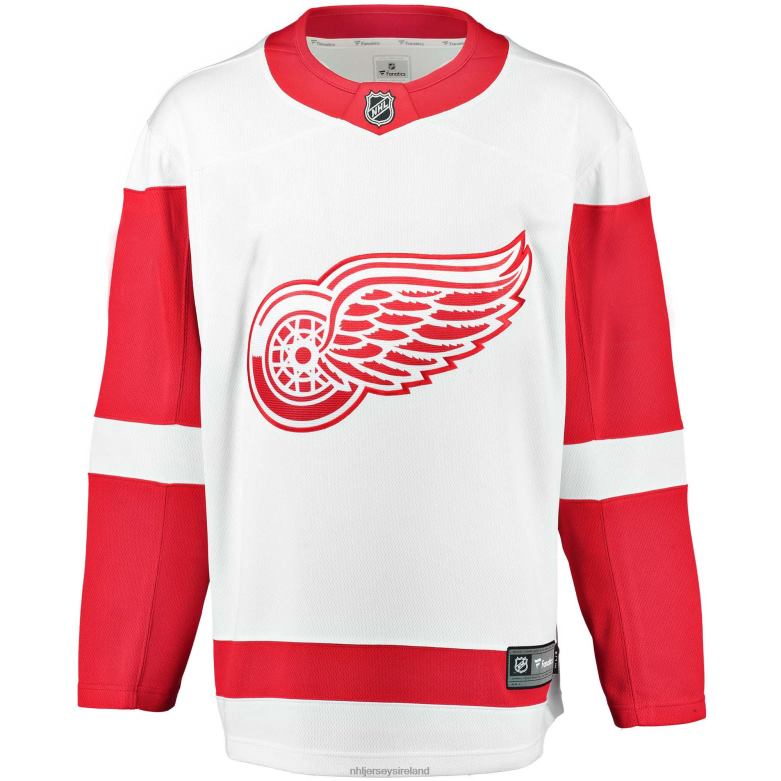 NHL Men Detroit Red Wings Fanatics Branded White Breakaway Away Jersey D002V1172 Clothing