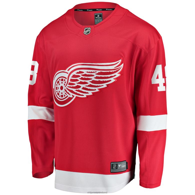 NHL Men Detroit Red Wings Givani Smith Fanatics Branded Red Home Breakaway Player Jersey D002V1738 Clothing