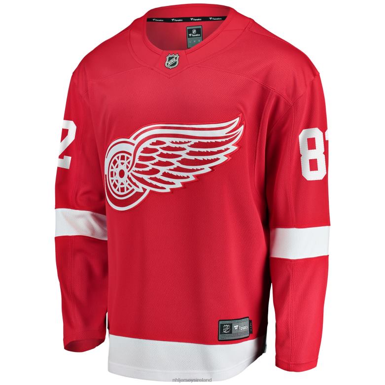 NHL Men Detroit Red Wings Jordan Oesterle Fanatics Branded Red Home Breakaway Player Jersey D002V2359 Clothing