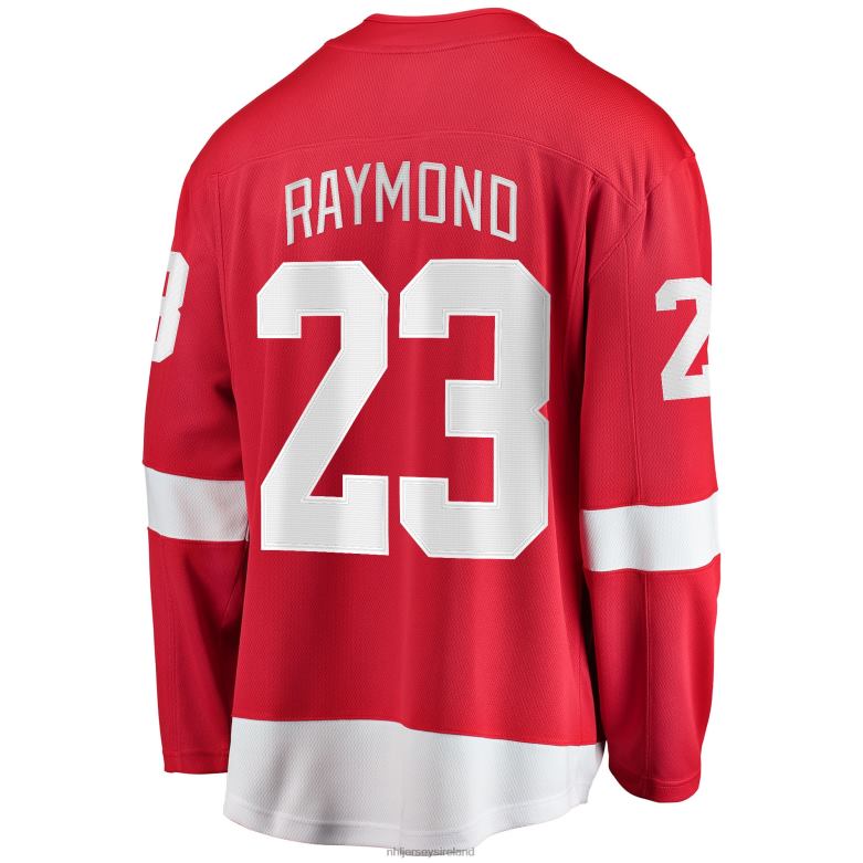 NHL Men Detroit Red Wings Lucas Raymond Fanatics Branded Red Home Breakaway Player Jersey D002V956 Clothing