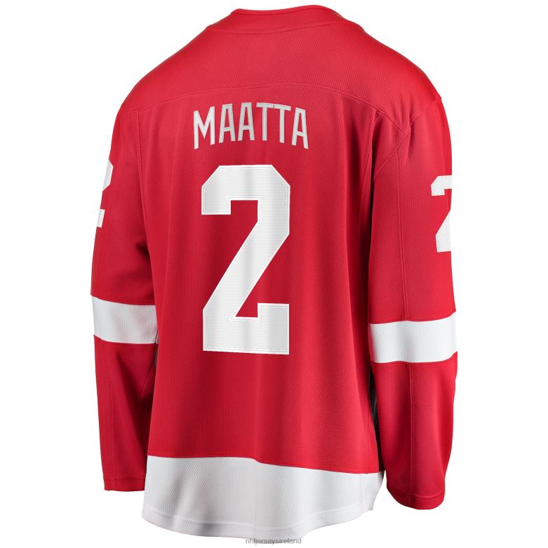 NHL Men Detroit Red Wings Olli Maatta Fanatics Branded Red Home Breakaway Player Jersey D002V1960 Clothing