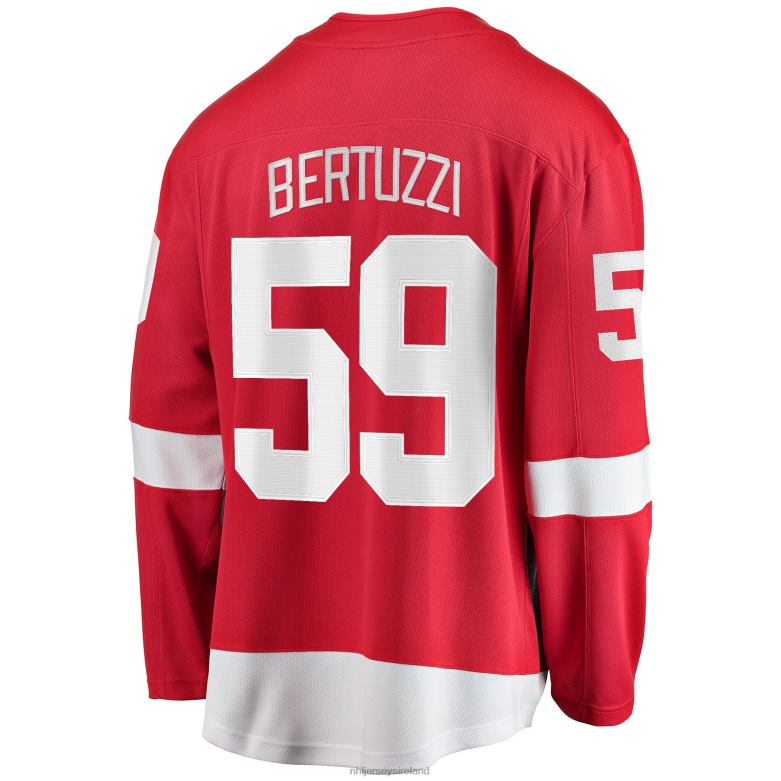 NHL Men Detroit Red Wings Tyler Bertuzzi Fanatics Branded Red Breakaway Player Jersey D002V1210 Clothing