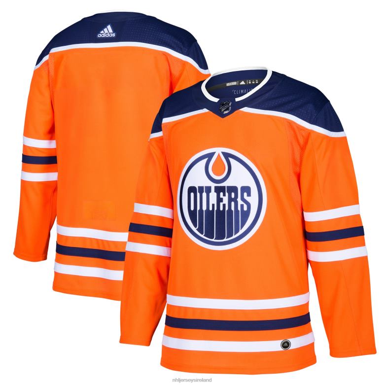 NHL Men Edmonton Oilers Adidas Orange Home Authentic Blank Jersey D002V565 Clothing