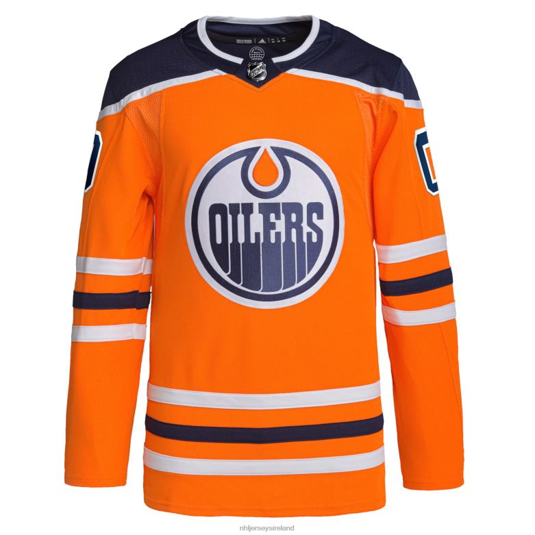 NHL Men Edmonton Oilers Adidas Orange Home Authentic Pro Custom Jersey D002V2039 Clothing