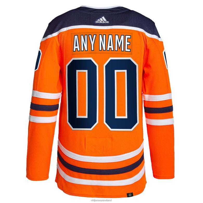NHL Men Edmonton Oilers Adidas Orange Home Authentic Pro Custom Jersey D002V2039 Clothing