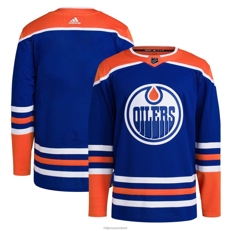 NHL Men Edmonton Oilers Adidas Royal Home Primegreen Authentic Pro Blank Jersey D002V1270 Clothing