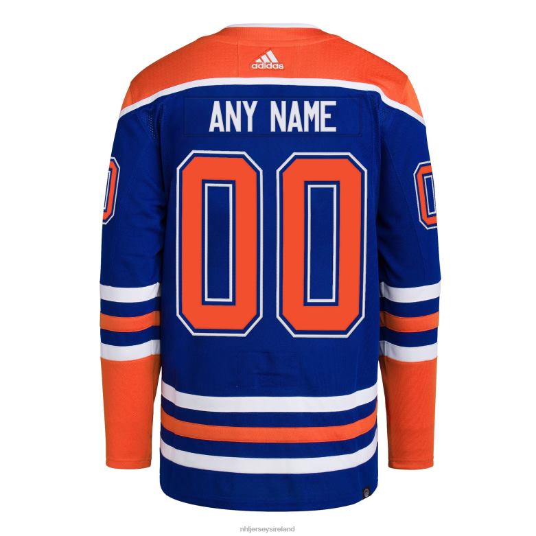 NHL Men Edmonton Oilers Adidas Royal Home Primegreen Authentic Pro Custom Jersey D002V2010 Clothing