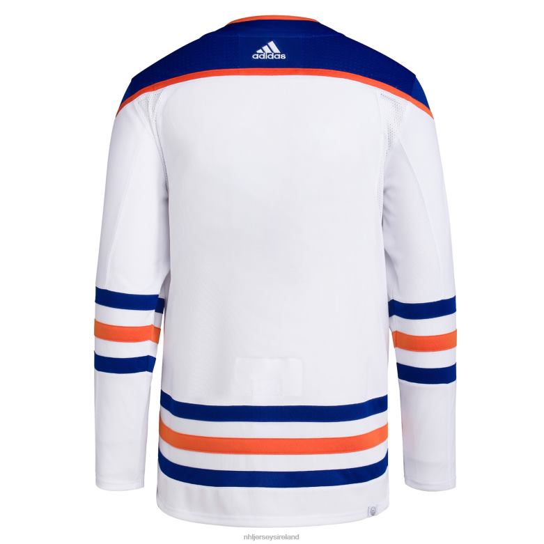 NHL Men Edmonton Oilers Adidas White Away Primegreen Authentic Pro Blank Jersey D002V1324 Clothing