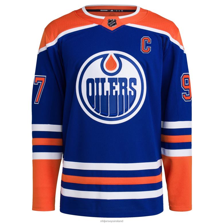 NHL Men Edmonton Oilers Connor Mcdavid Adidas Royal Home Primegreen Authentic Pro Player Jersey D002V30 Clothing