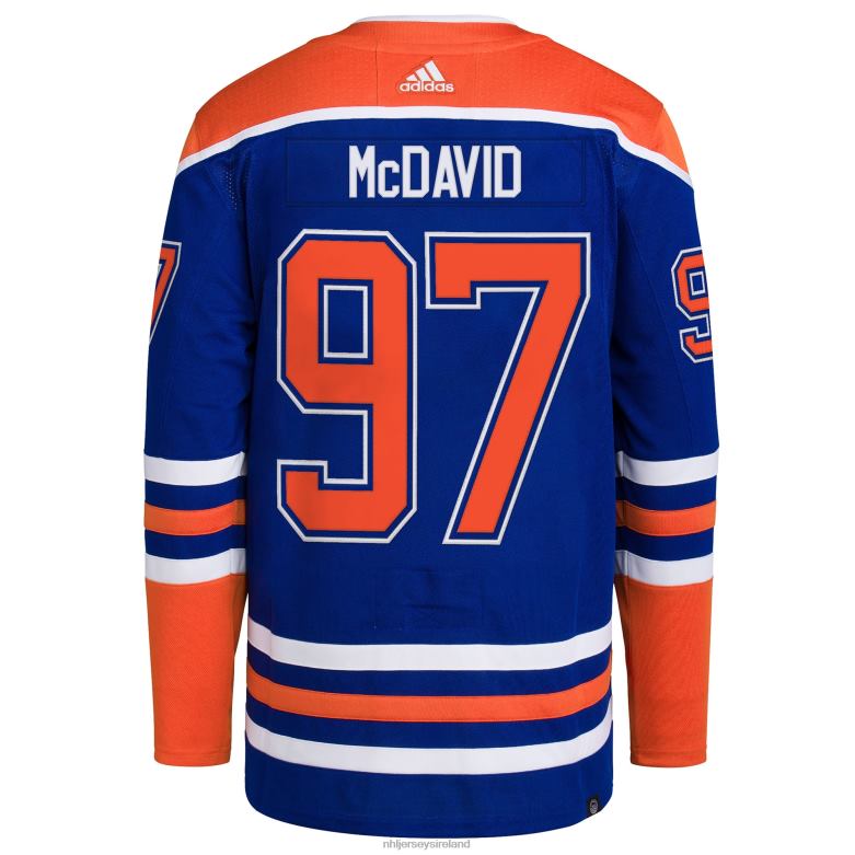 NHL Men Edmonton Oilers Connor Mcdavid Adidas Royal Home Primegreen Authentic Pro Player Jersey D002V30 Clothing