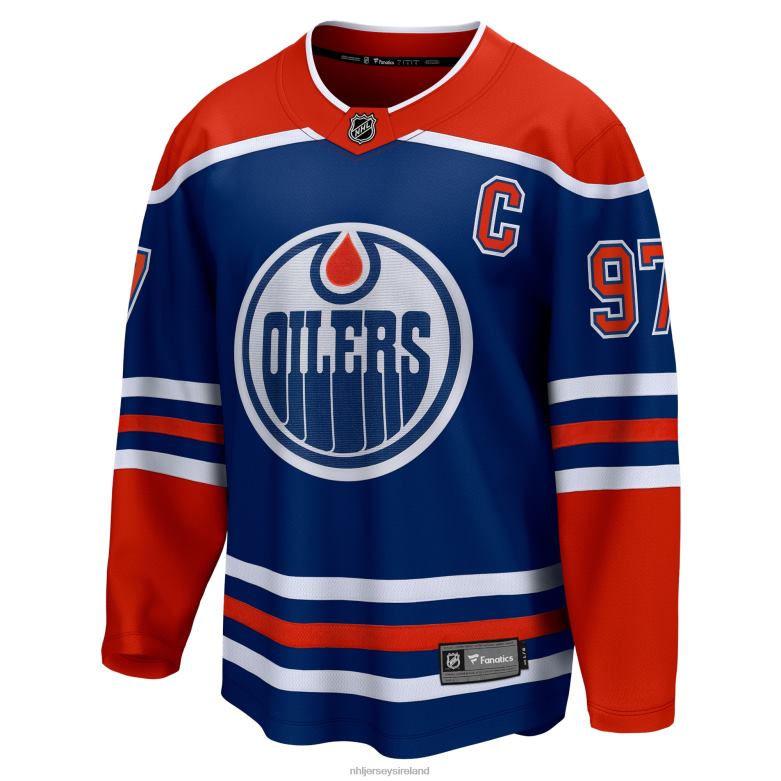 NHL Men Edmonton Oilers Connor Mcdavid Fanatics Branded Royal Home Premier Breakaway Player Jersey D002V954 Clothing