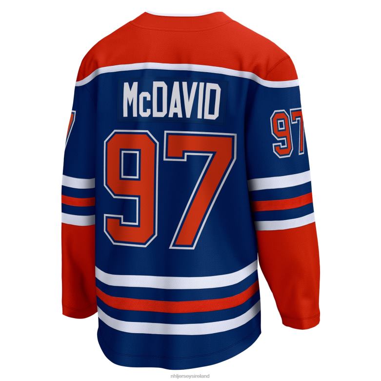 NHL Men Edmonton Oilers Connor Mcdavid Fanatics Branded Royal Home Premier Breakaway Player Jersey D002V954 Clothing