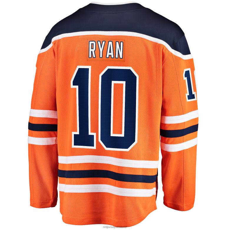 NHL Men Edmonton Oilers Derek Ryan Fanatics Branded Orange Home Breakaway Player Jersey D002V1900 Clothing