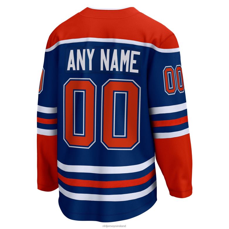 NHL Men Edmonton Oilers Fanatics Branded Royal Home Breakaway Custom Jersey D002V1225 Clothing