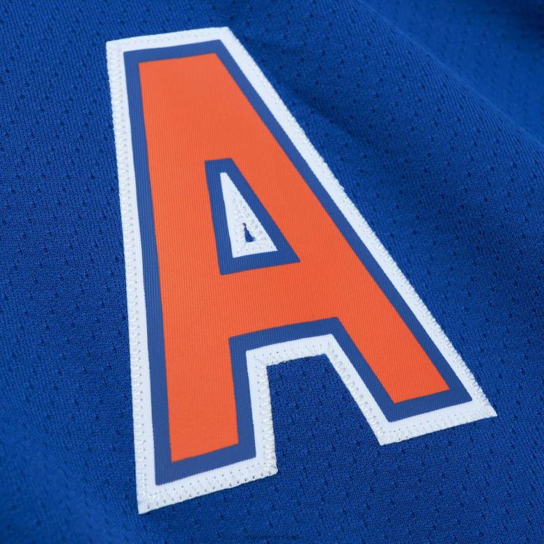 NHL Men Edmonton Oilers Mark Messier Mitchell  Ness Royal 1986 Blue Line Player Jersey D002V579 Clothing