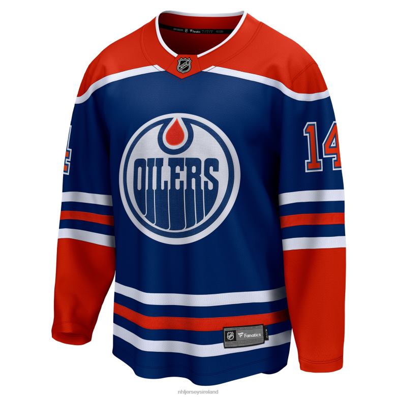 NHL Men Edmonton Oilers Mattias Ekholm Fanatics Branded Royal Home Breakaway Jersey D002V550 Clothing