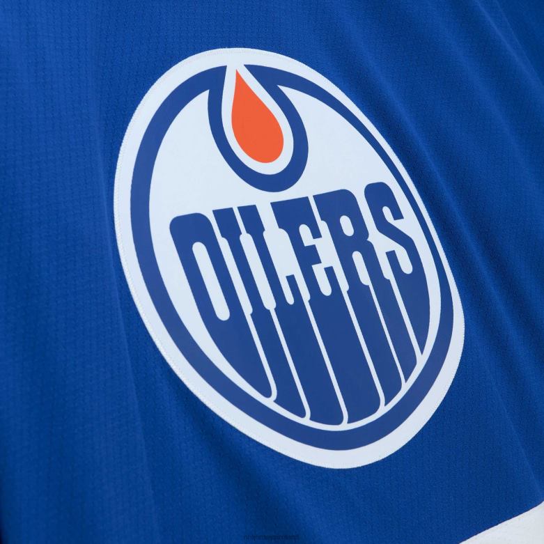 NHL Men Edmonton Oilers Paul Coffey Mitchell  Ness Royal 1986 Blue Line Player Jersey D002V1463 Clothing