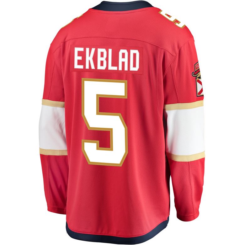 NHL Men Florida Panthers Aaron Ekblad Fanatics Branded Red Breakaway Player Jersey D002V387 Clothing