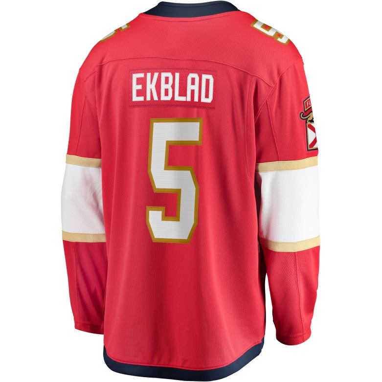 NHL Men Florida Panthers Aaron Ekblad Fanatics Branded Red Home Team Breakaway Player Jersey D002V2268 Clothing