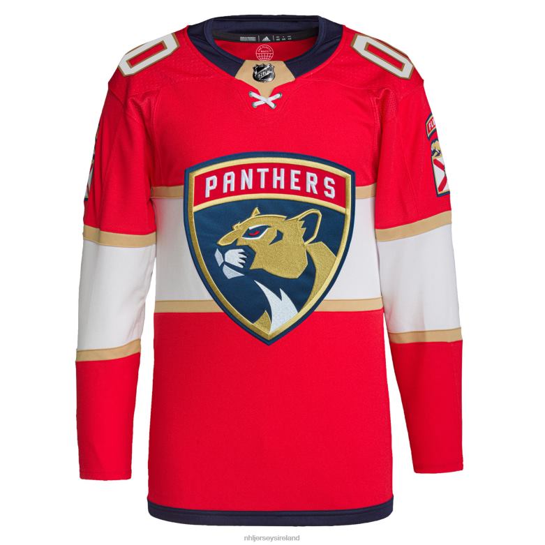 NHL Men Florida Panthers Adidas Red Home Primegreen Authentic Pro Custom Jersey D002V2195 Clothing
