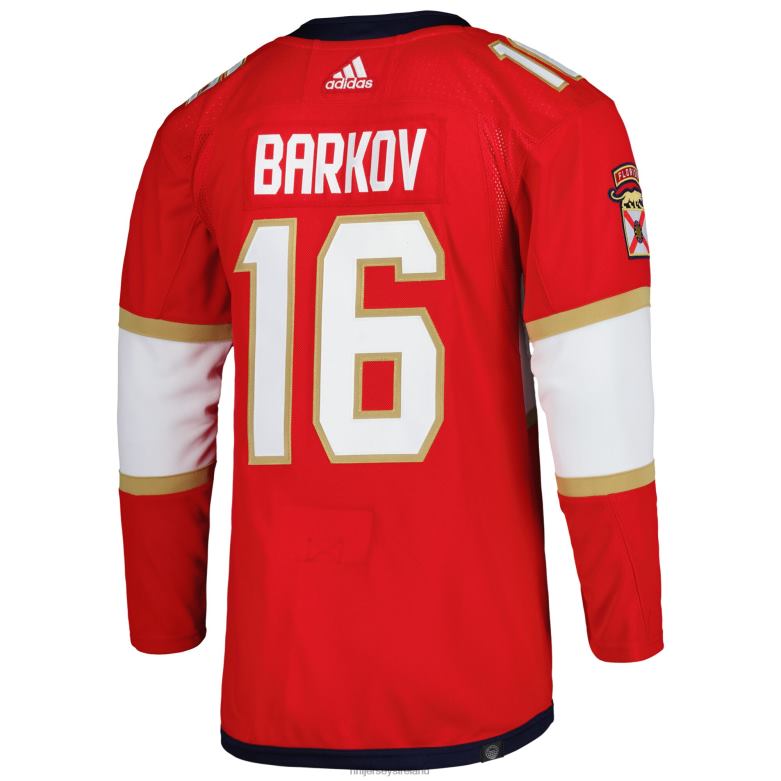 NHL Men Florida Panthers Aleksander Barkov Adidas Red Captain Patch Home Primegreen Authentic Pro Player Jersey D002V331 Clothing