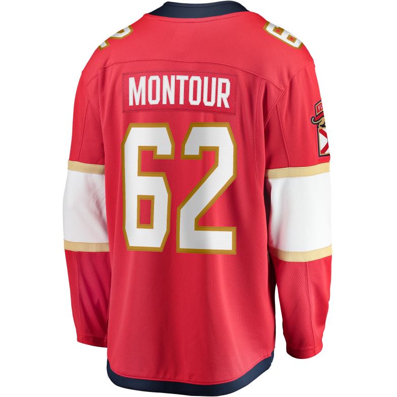 NHL Men Florida Panthers Brandon Montour Fanatics Branded Red Home Breakaway Player Jersey D002V1928 Clothing