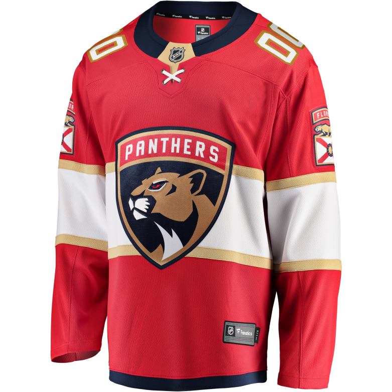NHL Men Florida Panthers Fanatics Branded Red Home Breakaway Custom Jersey D002V814 Clothing