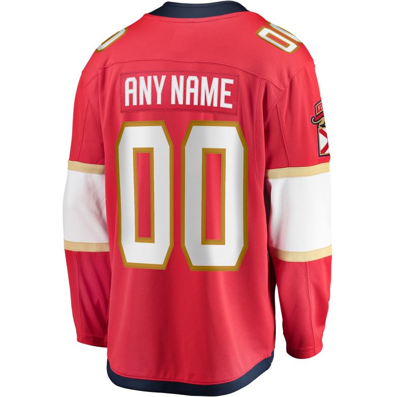 NHL Men Florida Panthers Fanatics Branded Red Home Breakaway Custom Jersey D002V814 Clothing