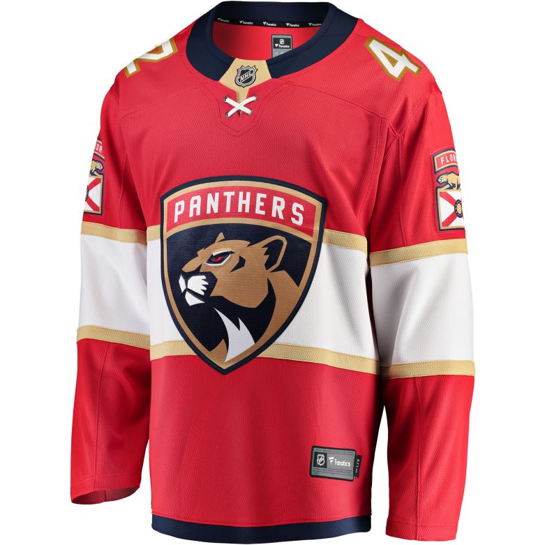 NHL Men Florida Panthers Gustav Forsling Fanatics Branded Red Home Breakaway Player Jersey D002V1745 Clothing