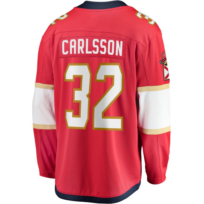 NHL Men Florida Panthers Lucas Carlsson Fanatics Branded Red Home Breakaway Player Jersey D002V2357 Clothing