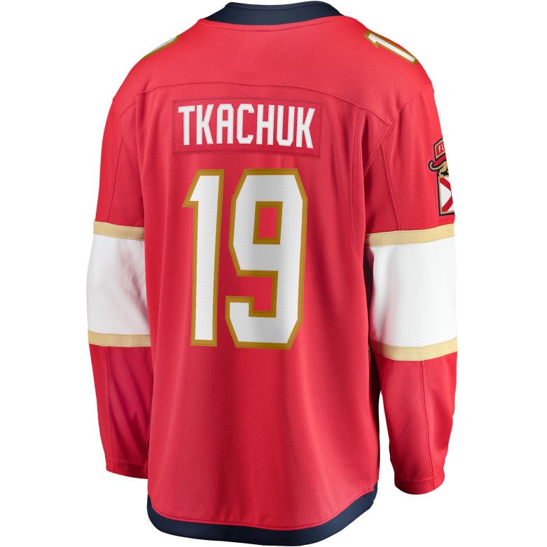 NHL Men Florida Panthers Matthew Tkachuk Fanatics Branded Red Home Breakaway Player Jersey D002V532 Clothing