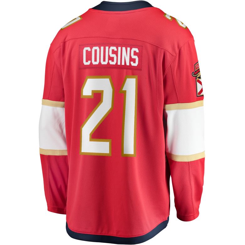 NHL Men Florida Panthers Nick Cousins Fanatics Branded Red Home Breakaway Player Jersey D002V2376 Clothing