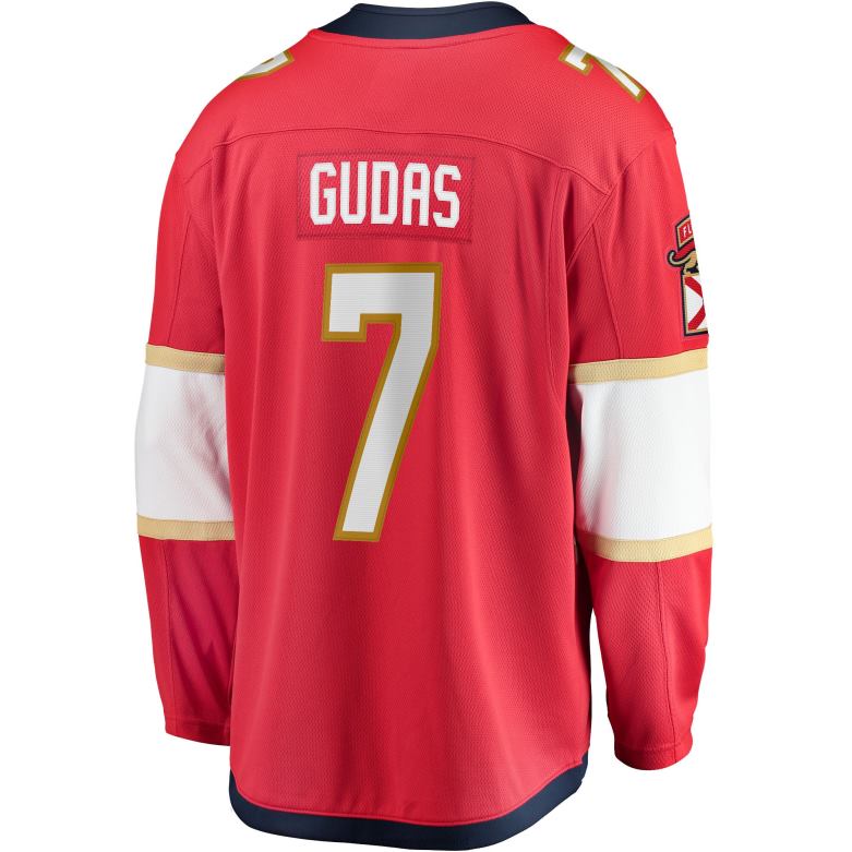 NHL Men Florida Panthers Radko Gudas Fanatics Branded Red Home Breakaway Jersey D002V746 Clothing