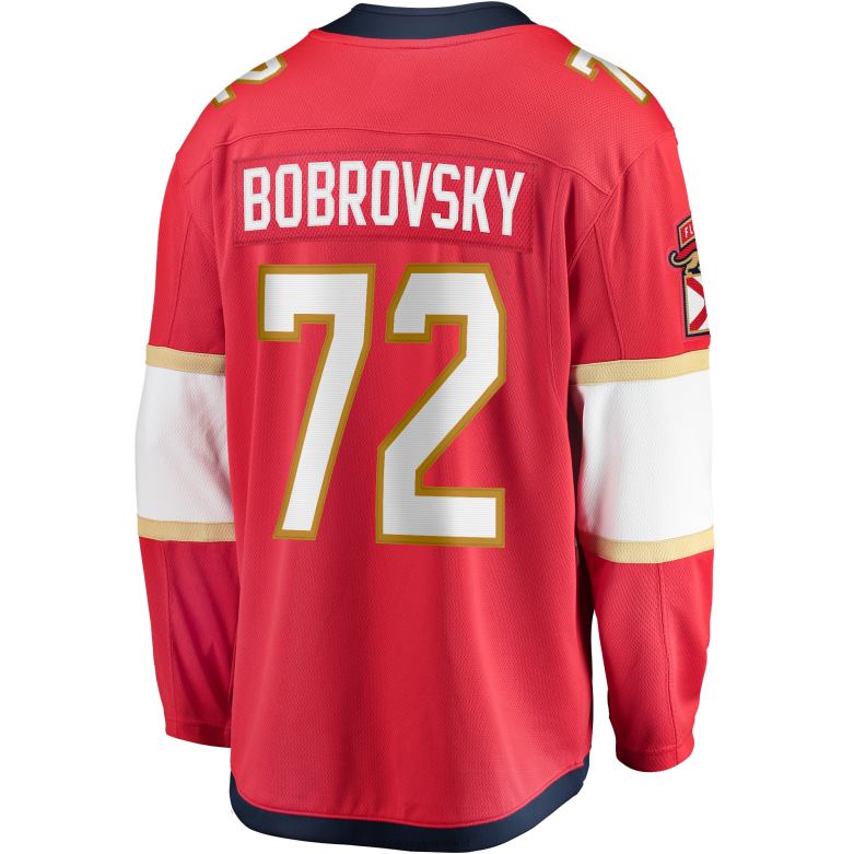 NHL Men Florida Panthers Sergei Bobrovsky Fanatics Branded Red Breakaway Player Jersey D002V1783 Clothing