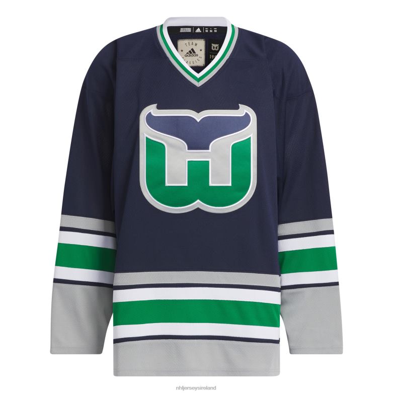 NHL Men Hartford Whalers Adidas Navy Team Classic Jersey D002V235 Clothing