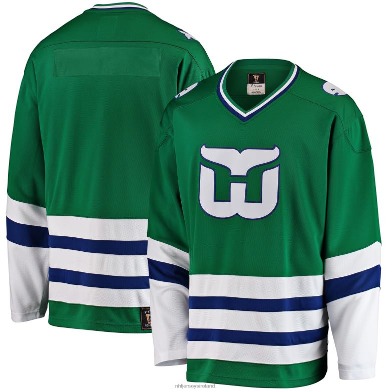 NHL Men Hartford Whalers Fanatics Branded Green Premier Breakaway Heritage Blank Jersey D002V201 Clothing