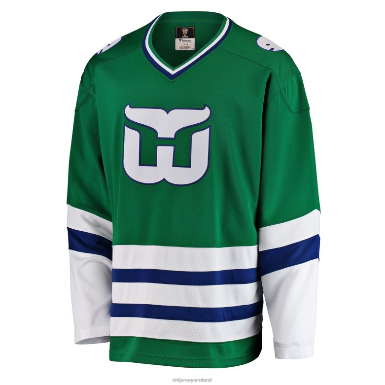 NHL Men Hartford Whalers Fanatics Branded Green Premier Breakaway Heritage Blank Jersey D002V201 Clothing