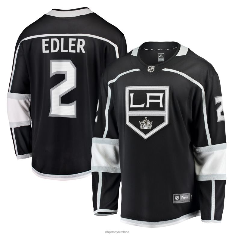 NHL Men Los Angeles Kings Alexander Edler Fanatics Branded Black Home Breakaway Player Jersey D002V2417 Clothing