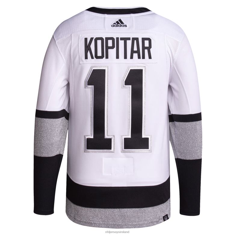 NHL Men Los Angeles Kings Anze Kopitar Adidas White 2021/22 Alternate Primegreen Authentic Pro Player Jersey D002V257 Clothing