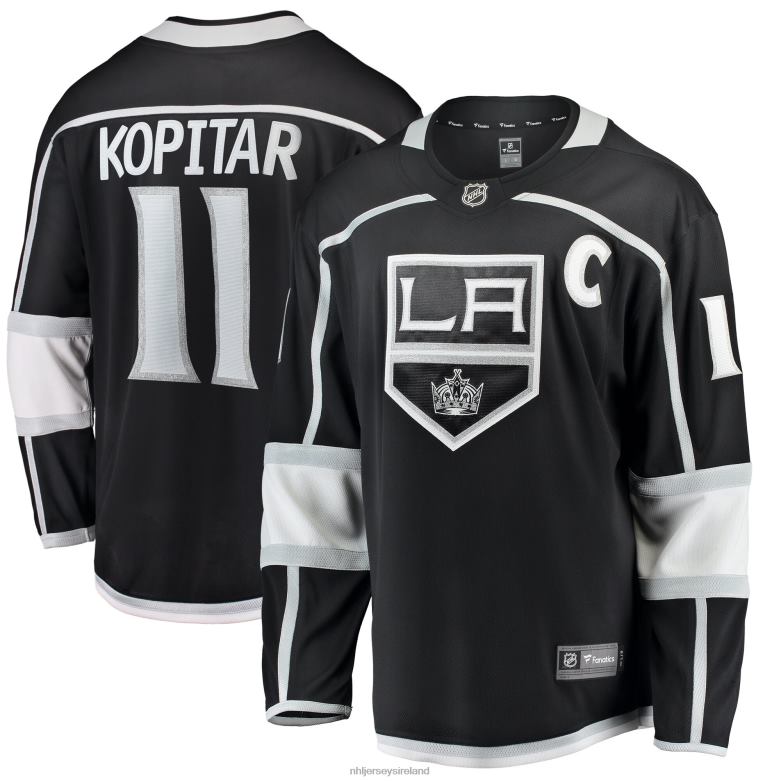 NHL Men Los Angeles Kings Anze Kopitar Fanatics Branded Black Breakaway Player Jersey D002V957 Clothing