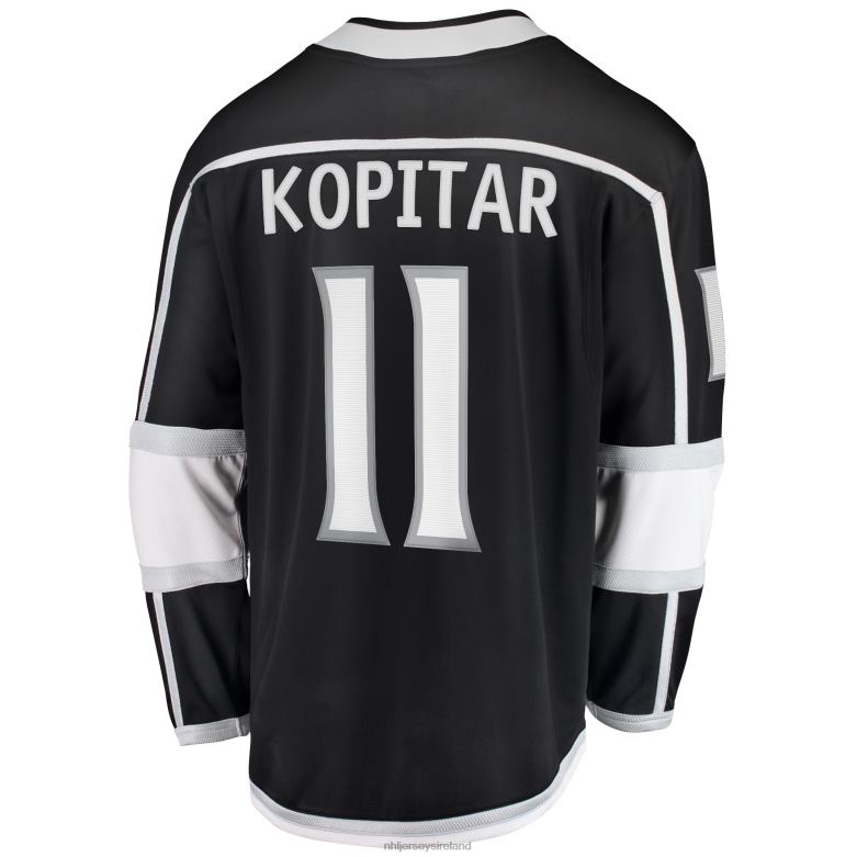 NHL Men Los Angeles Kings Anze Kopitar Fanatics Branded Black Home Premier Breakaway Player Jersey D002V21 Clothing