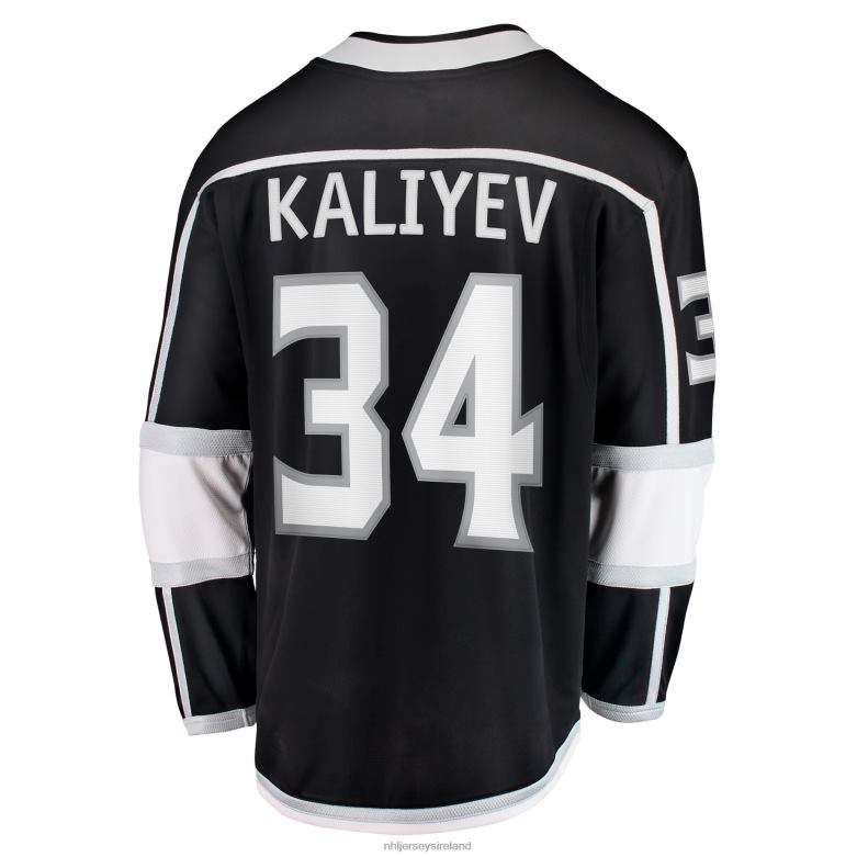 NHL Men Los Angeles Kings Arthur Kaliyev Fanatics Branded Black Home Breakaway Player Jersey D002V1454 Clothing