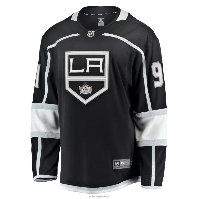 NHL Men Los Angeles Kings Carl Grundstrom Fanatics Branded Black Home Breakaway Player Jersey D002V1942 Clothing