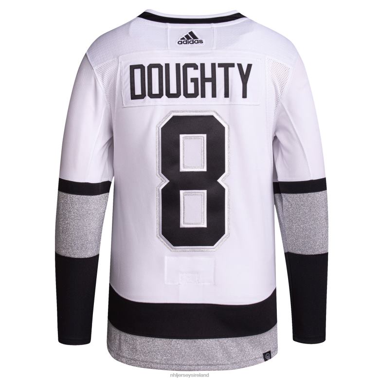 NHL Men Los Angeles Kings Drew Doughty Adidas White 2021/22 Alternate Primegreen Authentic Pro Player Jersey D002V324 Clothing