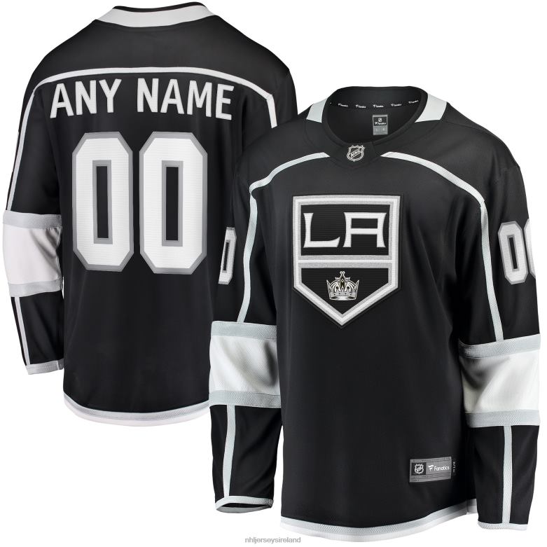 NHL Men Los Angeles Kings Fanatics Branded Black 2020/21 Home Breakaway Custom Jersey D002V124 Clothing