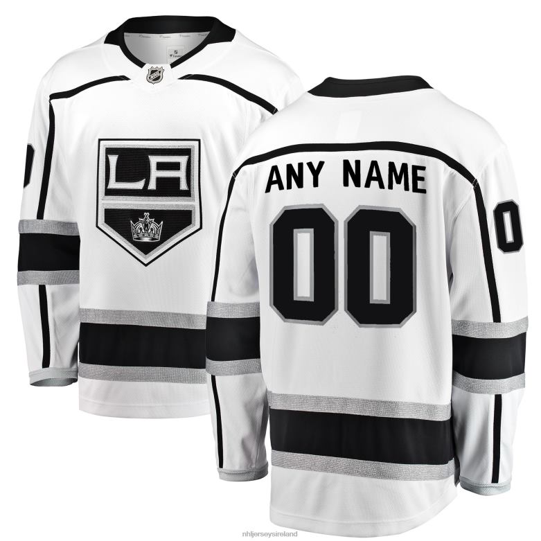 NHL Men Los Angeles Kings Fanatics Branded White Away Breakaway Custom Jersey D002V481 Clothing